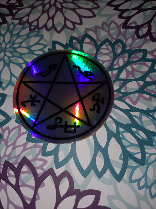 Devil's Trap Holographic Sticker