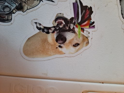 Happy Dog Die Cut Sticker